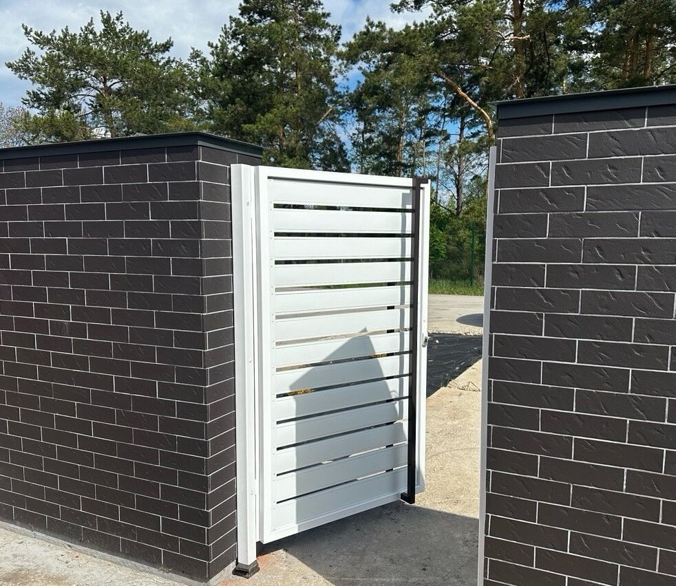 Калитка из металлопланкена RAL9003 Белый фото 4 в Омске