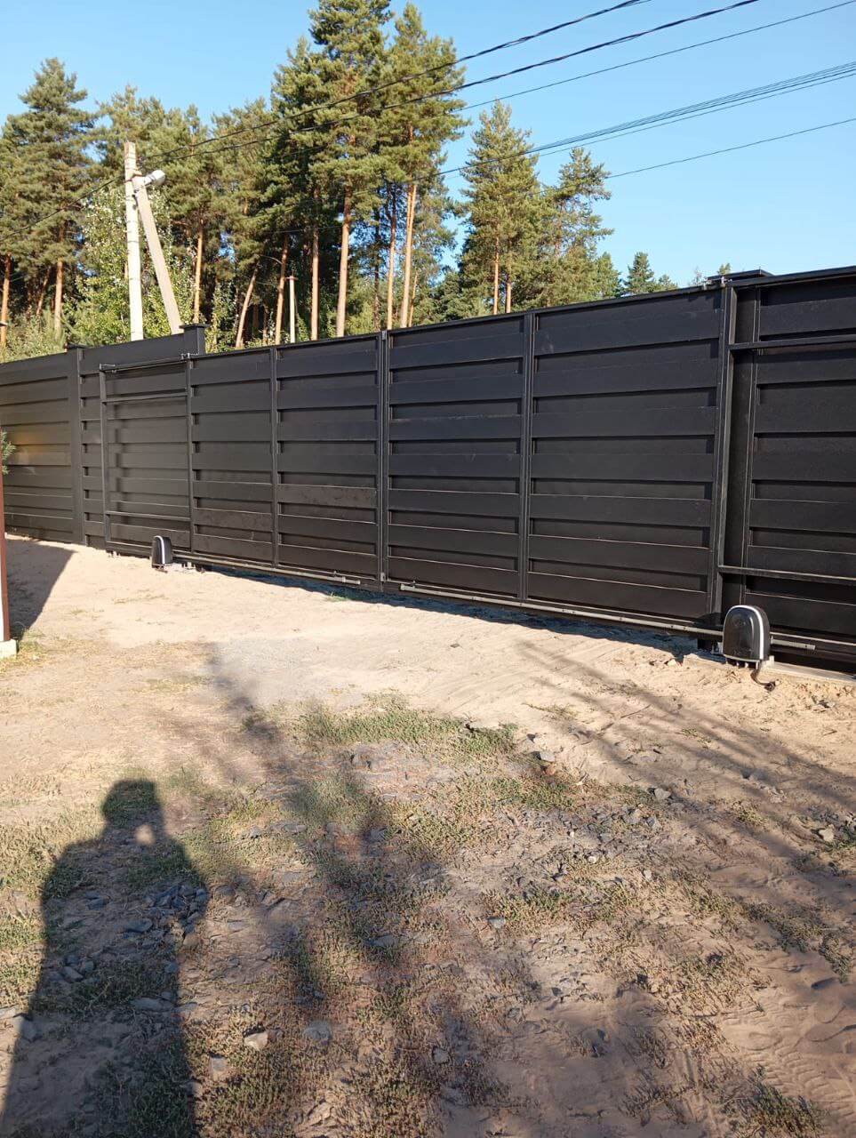 Забор-ранчо из металлопланкена 37м RAL9005 Черный МАТТЕ фото 1 в Омске